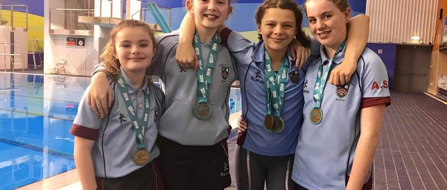 Irish Minor Schools' Swimming - Double Relay Champions