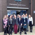 Pupils from Form 2 & 3 travelled to Craigavon Courthouse to take part in the Magistrates Court Trial.