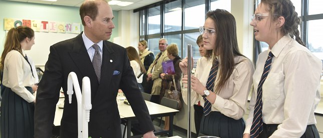 Prince Edward officially opens Strathearn School New Build