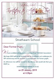 Afternoon Tea for Former Pupils of Strathearn